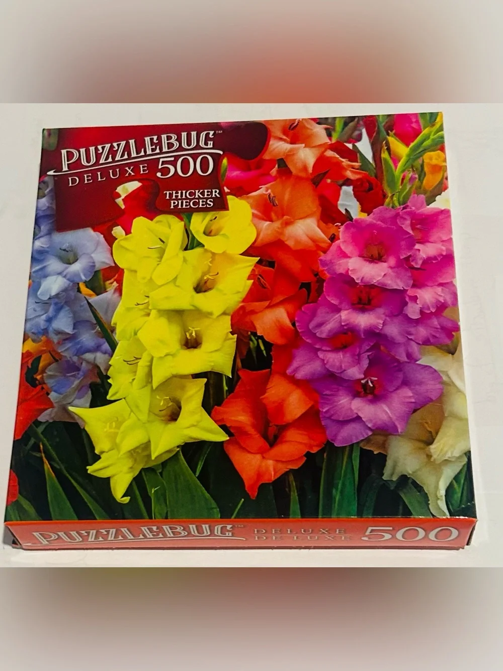 New “Gladiolus Festival” 500 Pieces 20” x 12” Puzzlebug